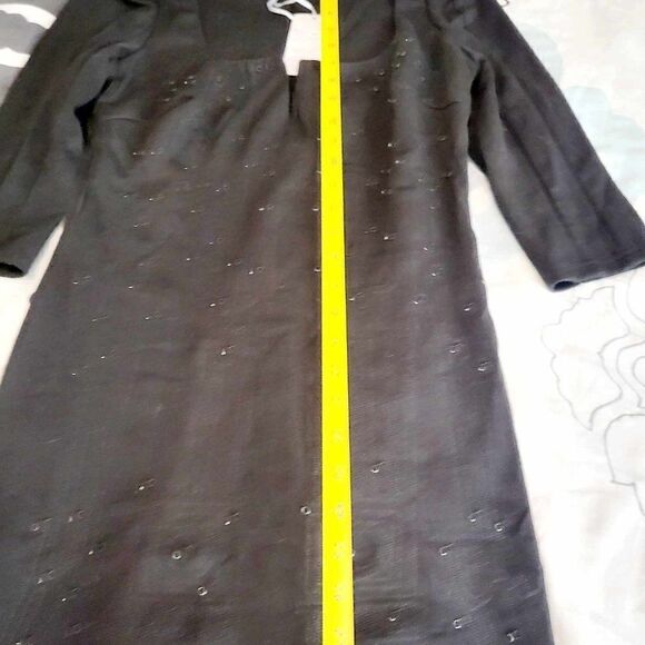 LUCY PARIS New with tag size Large V neck black dress - Picture 5 of 12